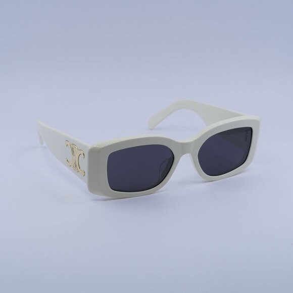 ?️ New Celine CL40282U 25A Sunglasses - Shiny Ivory Frame, Smoke Lenses main image 2
